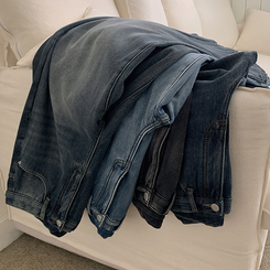 【丈別】【起毛】シードンデニムパンツ