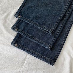 【丈別】【起毛】シードンデニムパンツ