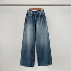 【丈別】【起毛】シードンデニムパンツ