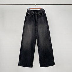 【丈別】【起毛】シードンデニムパンツ