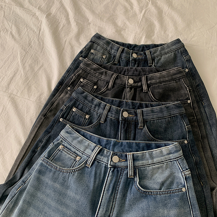 【丈別】【起毛】シードンデニムパンツ