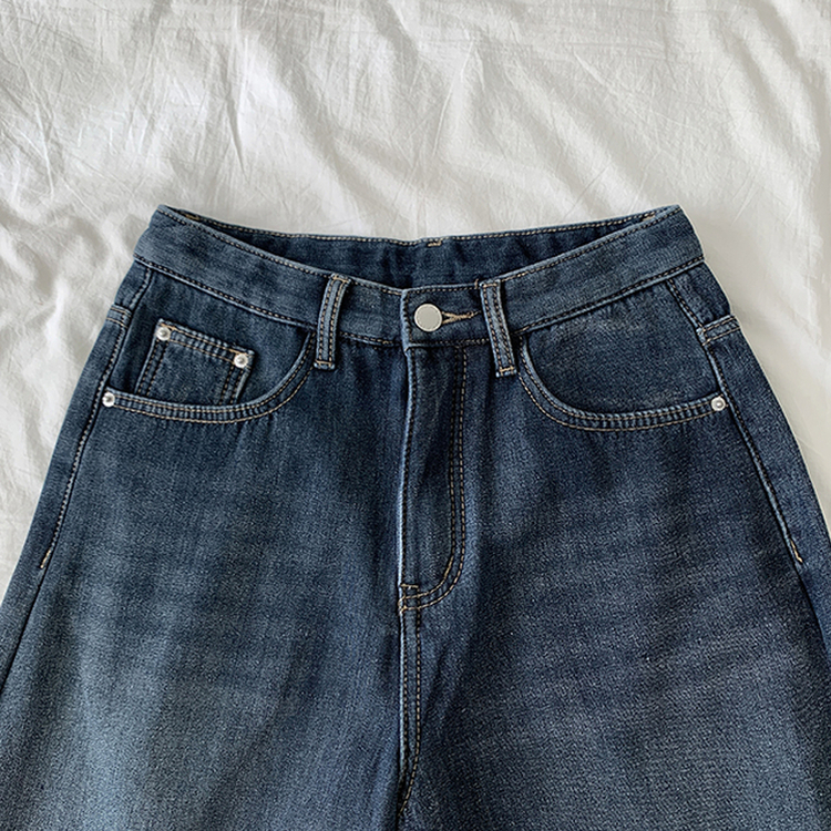 【丈別】【起毛】シードンデニムパンツ