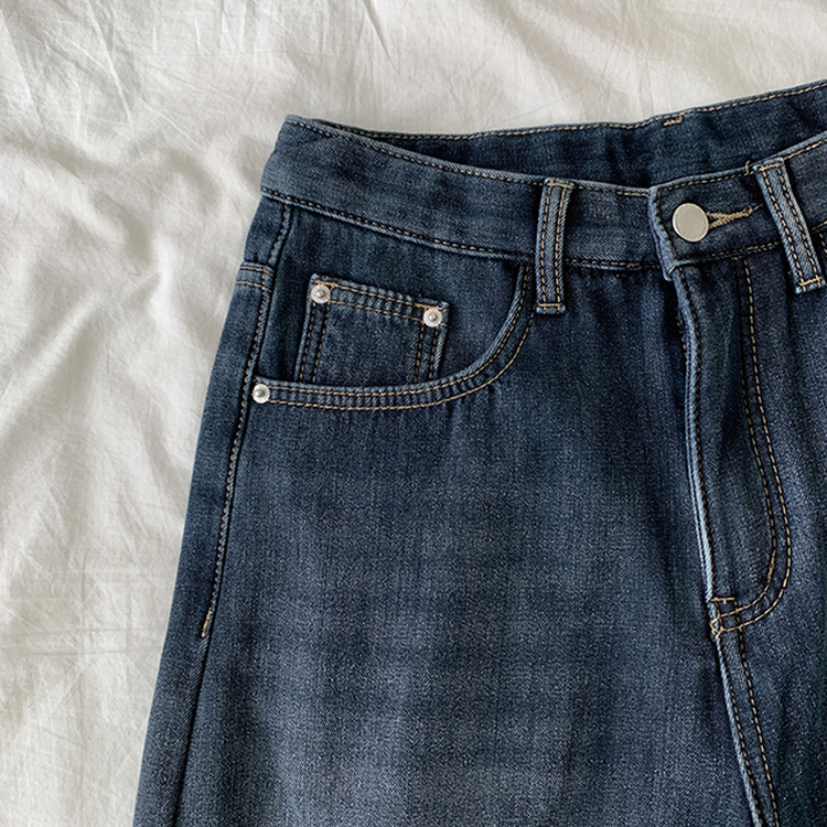 【丈別】【起毛】シードンデニムパンツ