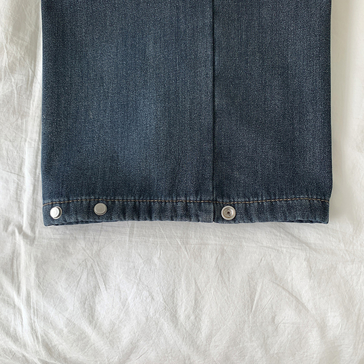 【丈別】【起毛】シードンデニムパンツ