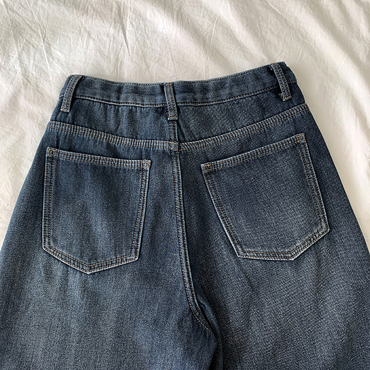 【丈別】【起毛】シードンデニムパンツ