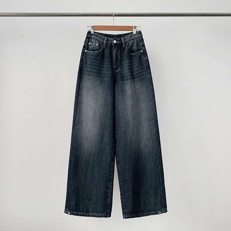 【丈別】【起毛】シードンデニムパンツ