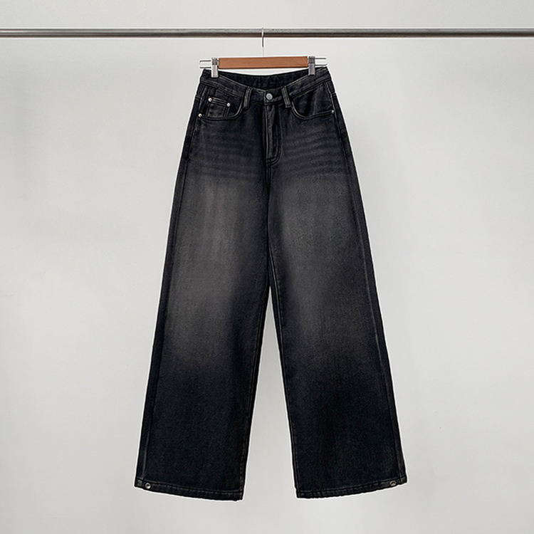 【丈別】【起毛】シードンデニムパンツ