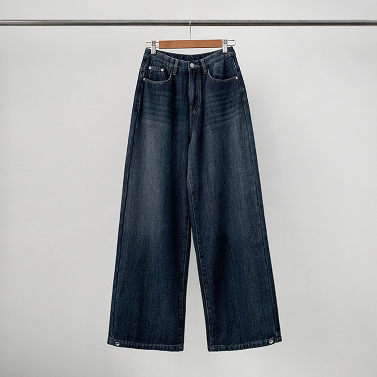 【丈別】【起毛】シードンデニムパンツ