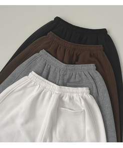 【丈別】【起毛】ジョガーワイドバンディングパンツ