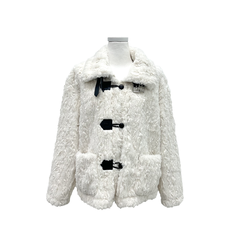 ウールダンブルファーハイネックコート