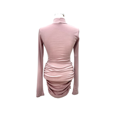 シャーリングタートルミニワンピース