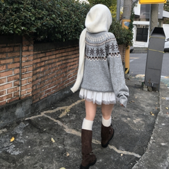 スエードティアードミニスカートパンツ WHITE