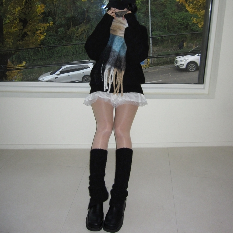 スエードティアードミニスカートパンツ WHITE