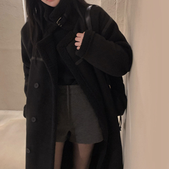 厚手ウールウィンターショートパンツ CHARCOAL