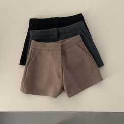 厚手ウールウィンターショートパンツ