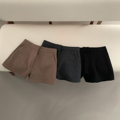 厚手ウールウィンターショートパンツ
