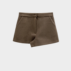 厚手ウールウィンターショートパンツ