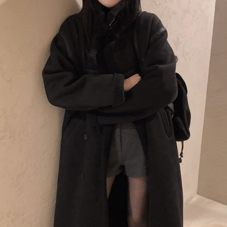 厚手ウールウィンターショートパンツ CHARCOAL