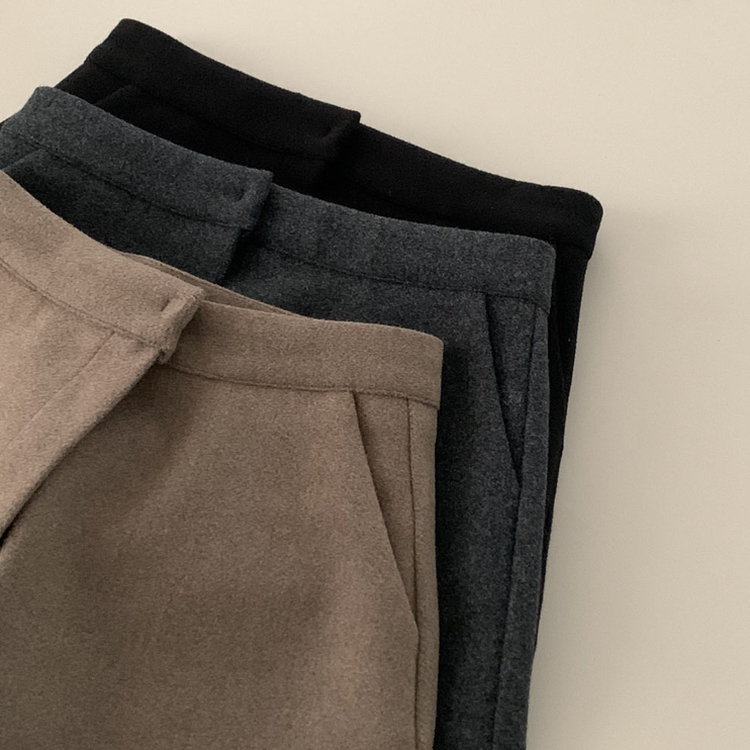 厚手ウールウィンターショートパンツ