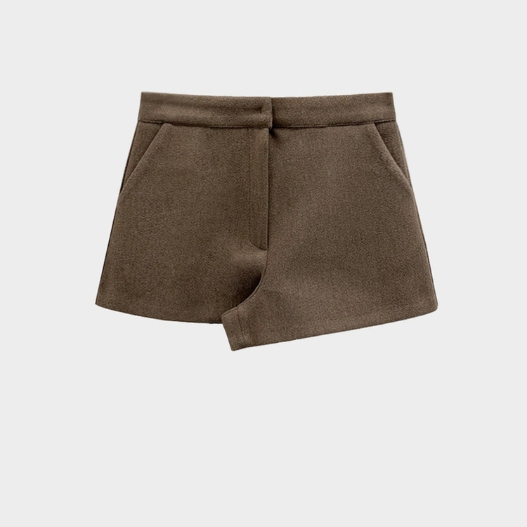 厚手ウールウィンターショートパンツ