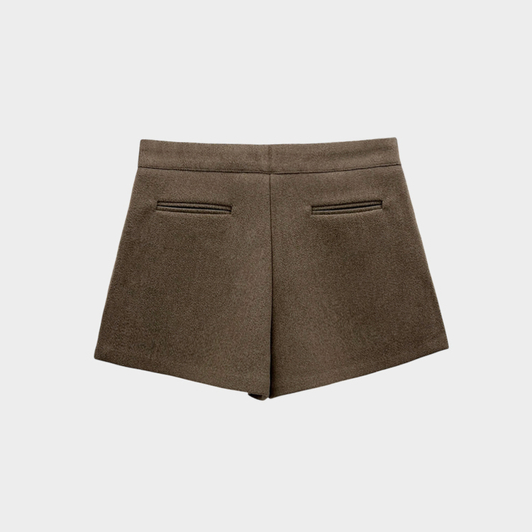 厚手ウールウィンターショートパンツ