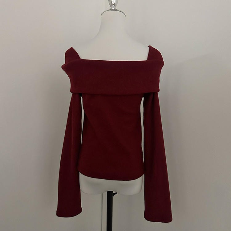 ふんわりオフスクエア長袖Tシャツ