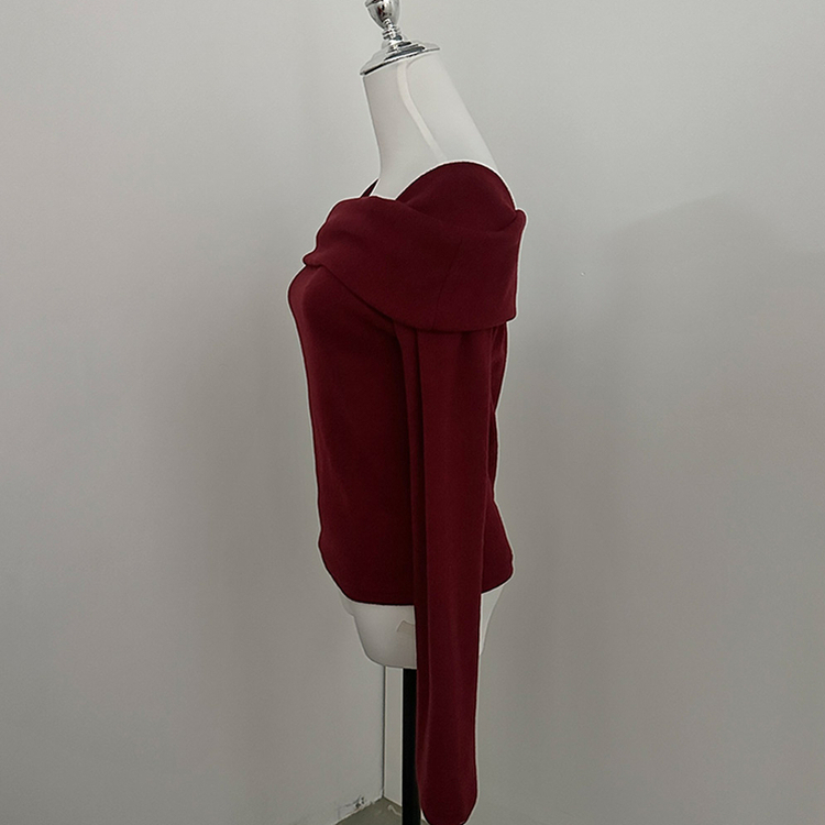 ふんわりオフスクエア長袖Tシャツ