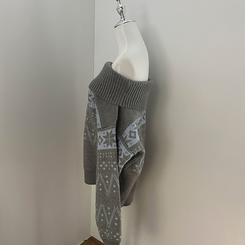 スノーノルディックバルーンオフニット