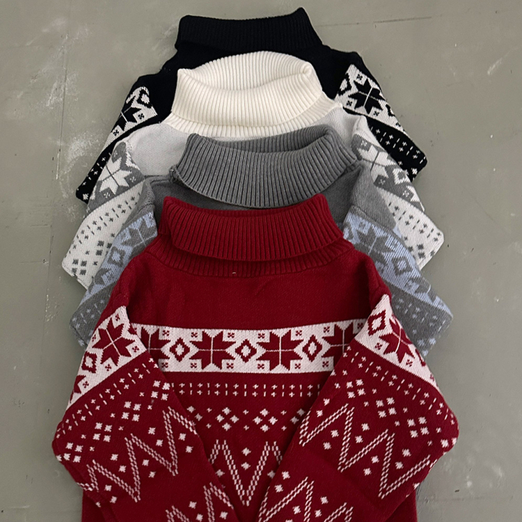 スノーノルディックバルーンオフニット