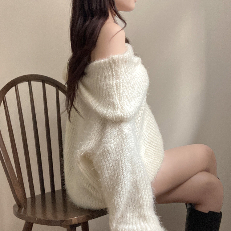 オフルーズフィットアンゴラニット IVORY