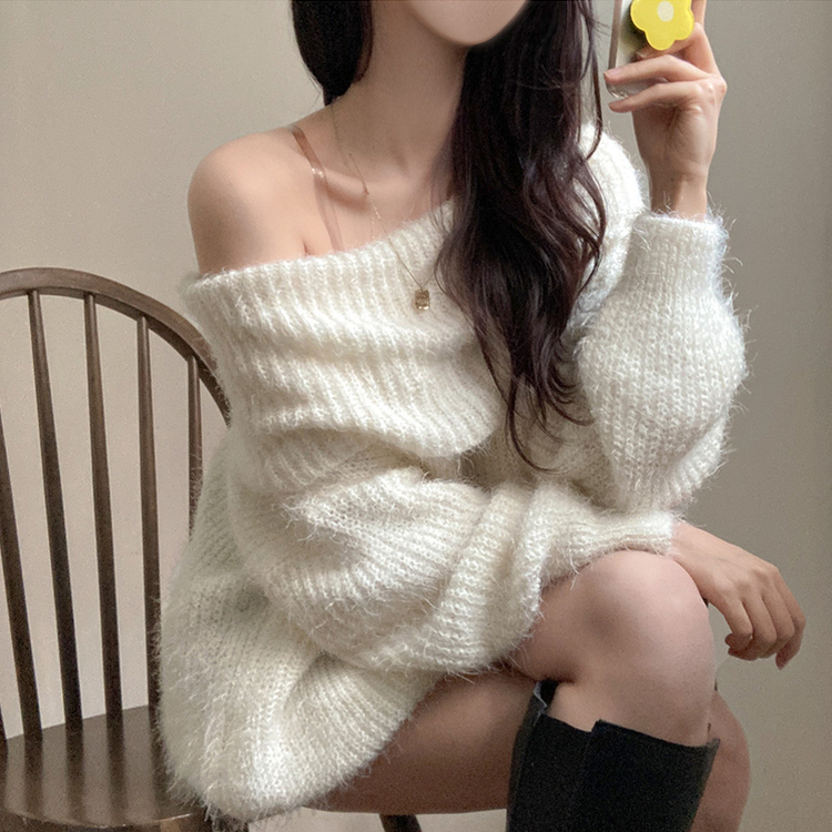 オフルーズフィットアンゴラニット IVORY