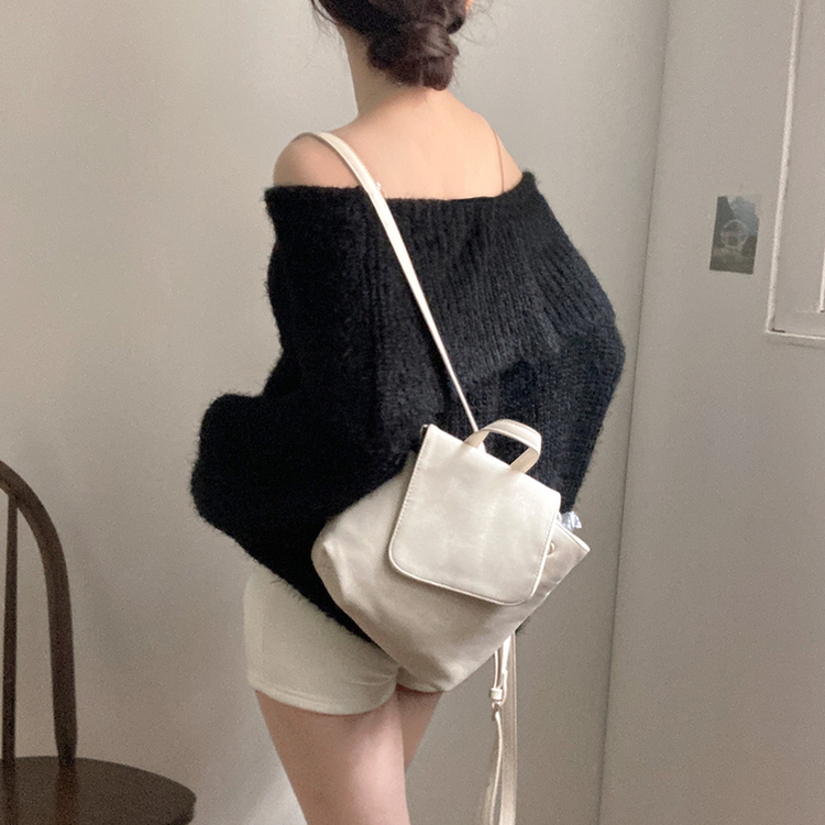 オフルーズフィットアンゴラニット BLACK