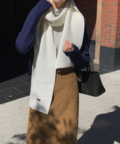 ソフトリブマフラー  SOFT CREAM