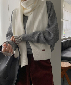 ソフトリブマフラー  SOFT CREAM