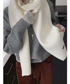 ソフトリブマフラー  SOFT CREAM