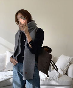 ソフトリブマフラー  GREY