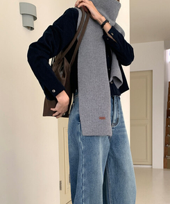 ソフトリブマフラー  GREY