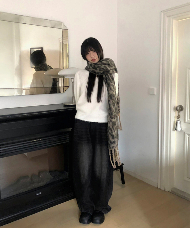 レオパードマフラー BEIGE