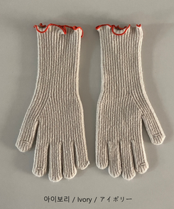 ニットフィンガーホール手袋