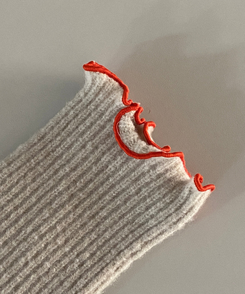 ニットフィンガーホール手袋