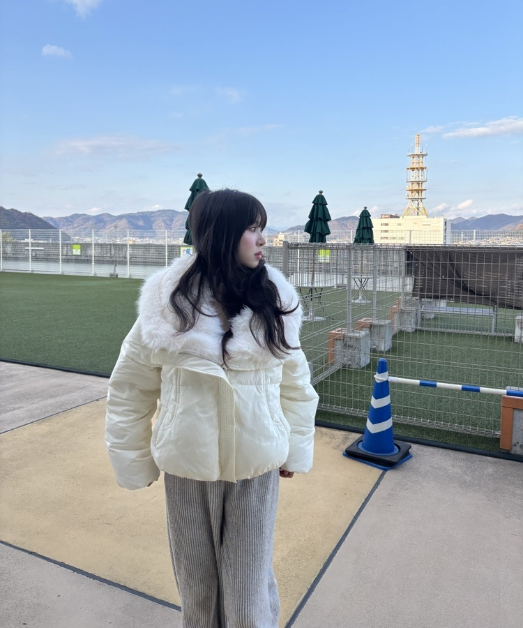 오리털 퍼 패딩