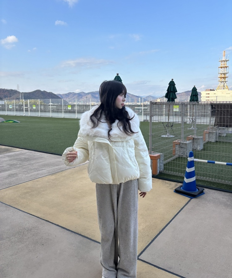 오리털 퍼 패딩