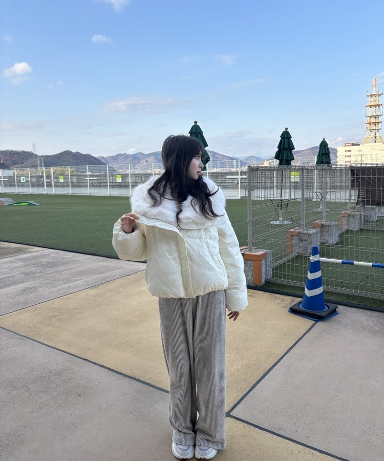 오리털 퍼 패딩