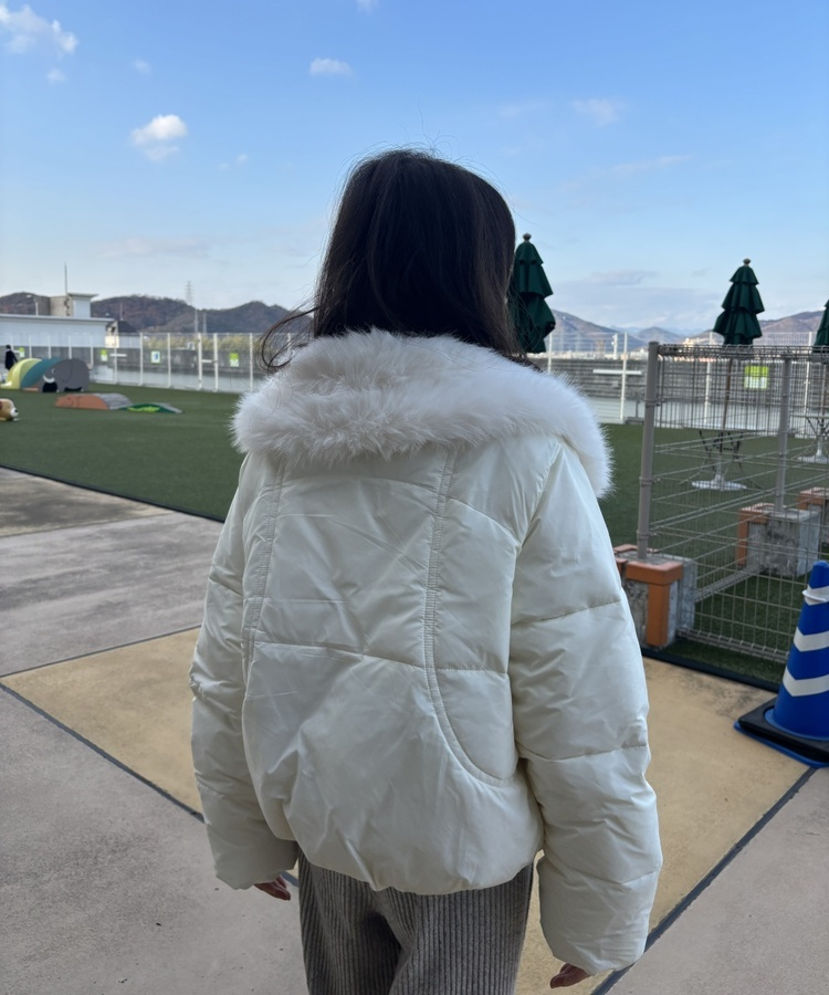 오리털 퍼 패딩