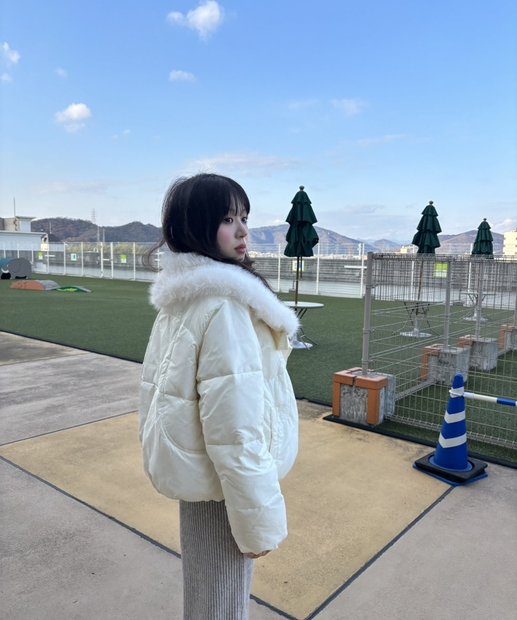 오리털 퍼 패딩