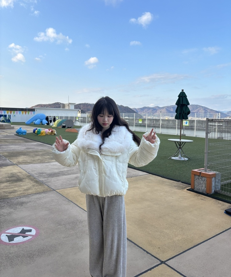 오리털 퍼 패딩