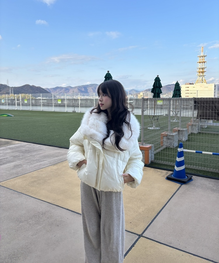 오리털 퍼 패딩