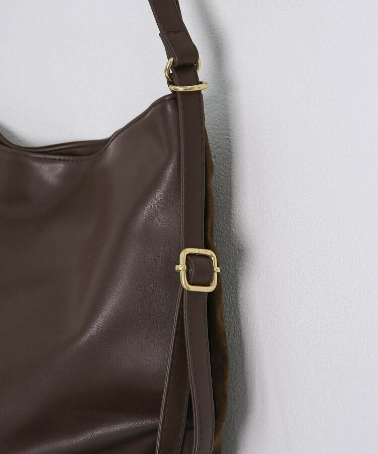 스웨이드 데일리 숄더 크로스백