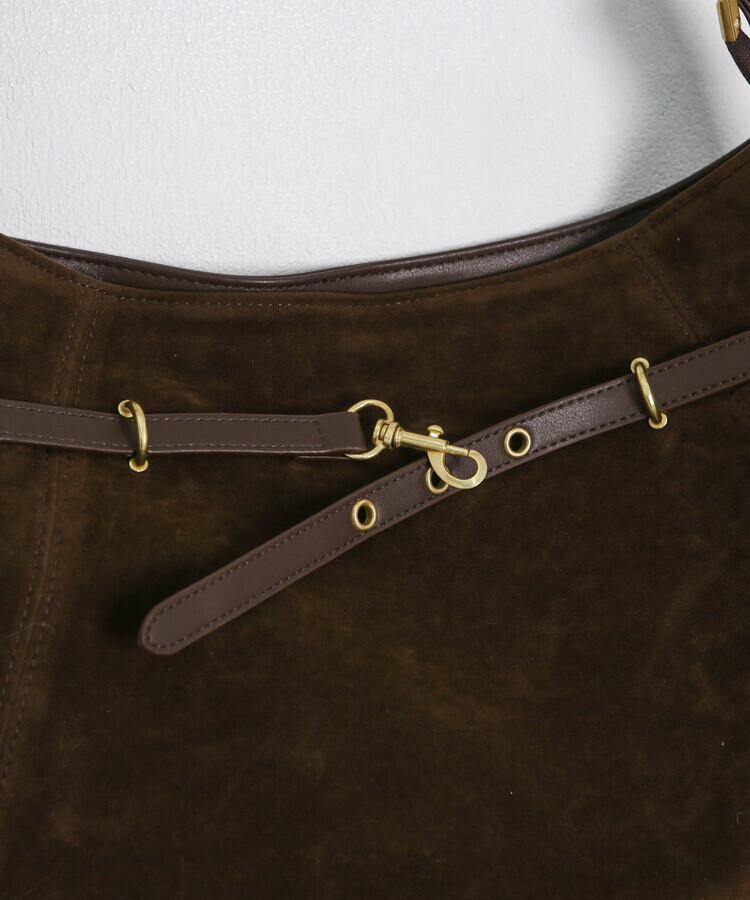 스웨이드 데일리 숄더 크로스백