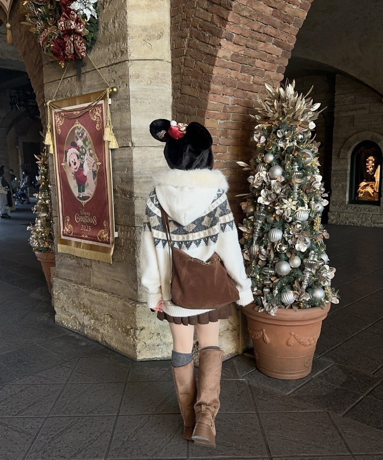 스웨이드 데일리 숄더 크로스백 브라운